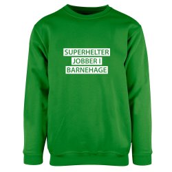 SUPERHELTER JOBBER I BARNEHAGE COLLEGEGENSER