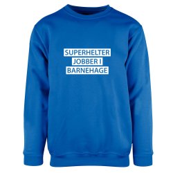 SUPERHELTER JOBBER I BARNEHAGE COLLEGEGENSER