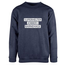 SUPERHELTER JOBBER I BARNEHAGE COLLEGEGENSER