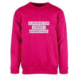 SUPERHELTER JOBBER I BARNEHAGE COLLEGEGENSER