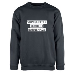 SUPERHELTER JOBBER I BARNEHAGE COLLEGEGENSER