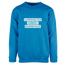 SUPERHELTER JOBBER I BARNEHAGE COLLEGEGENSER