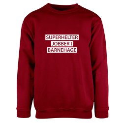 SUPERHELTER JOBBER I BARNEHAGE COLLEGEGENSER