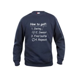 HOW TO GOLF ROUNDNECK