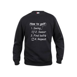 HOW TO GOLF ROUNDNECK