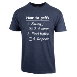 HOW TO GOLF T-SKJORTE