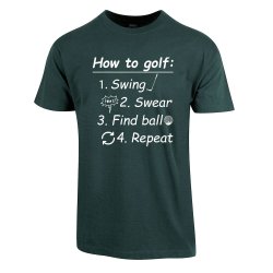 HOW TO GOLF T-SKJORTE