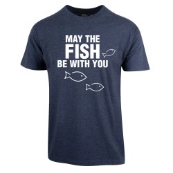 MAY THE FISH BE WITH YOU T-SKJORTE