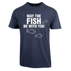 MAY THE FISH BE WITH YOU T-SKJORTE