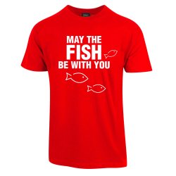 MAY THE FISH BE WITH YOU T-SKJORTE