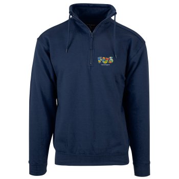 1/4 ZIP COLLEGEGENSER, MARINE
