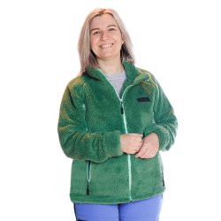 PILE FLEECEJAKKE GRNN, DAME