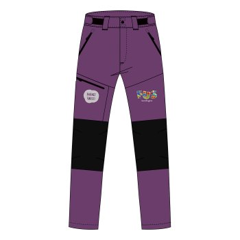 SOFTSHELLBUKSE TYKK LILLA, DAME