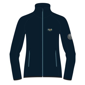 PILE FLEECEJAKKE MARINEBL, DAME