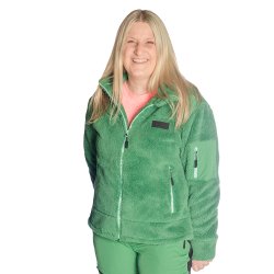 PILE FLEECEJAKKE GRNN, DAME