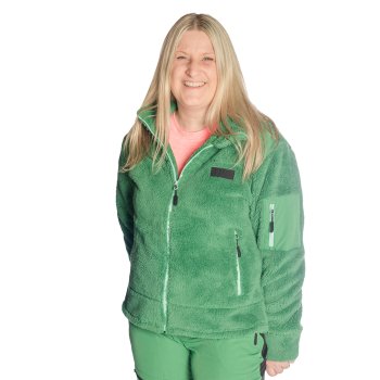 PILE FLEECEJAKKE GRNN, DAME