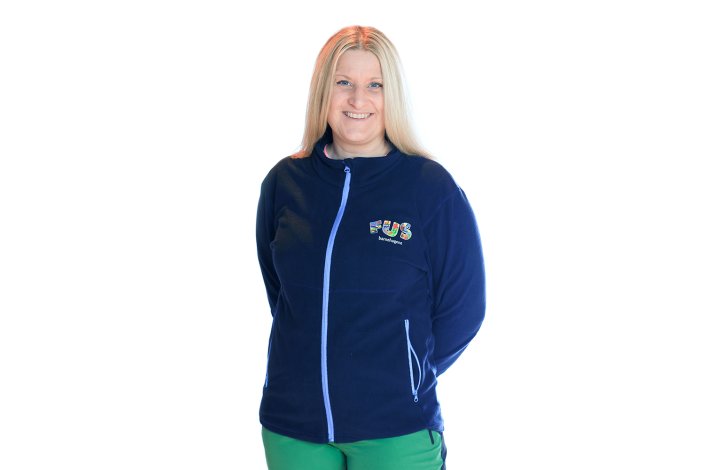 TYNN FLEECEJAKKE MARINE , UNISEX