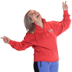 1/4 ZIP COLLEGEGENSER R�D 2026, UNISEX