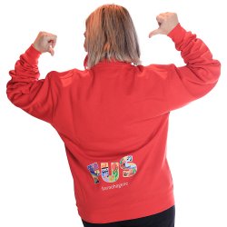 1/4 ZIP COLLEGEGENSER R�D 2026, UNISEX