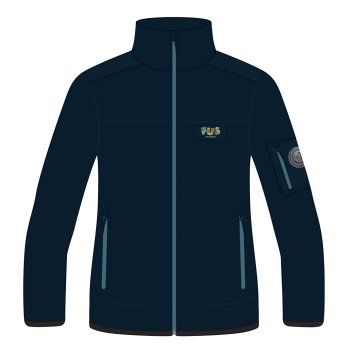 PILE FLEECEJAKKE MARINEBL, UNISEX