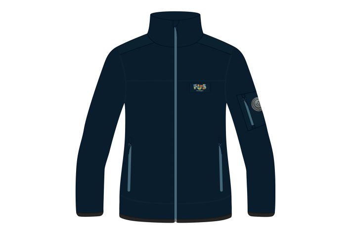 PILE FLEECEJAKKE MARINEBL, UNISEX