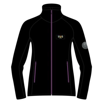 TYNN FLEECEJAKKE SORT/LILLA, DAME