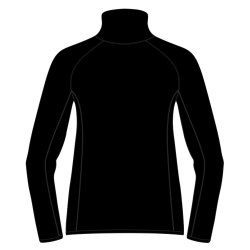 TYNN FLEECEJAKKE SORT/LILLA, DAME