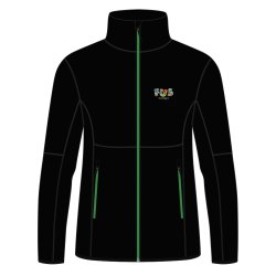 TYNN FLEECEJAKKE SORT/GRNN, UNISEX