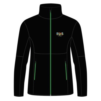 TYNN FLEECEJAKKE SORT/GRNN, UNISEX