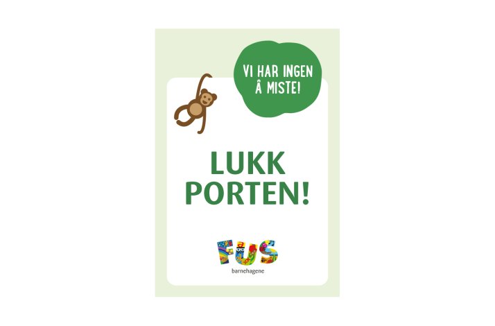 LUKK PORTEN 20x29cm, LYS