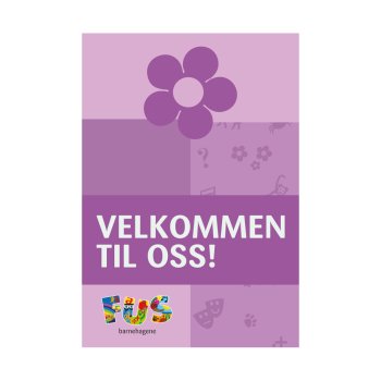 VELKOMMEN TIL OSS 20x29cm, LILLA