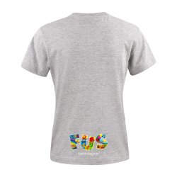 DAME T-SHIRT LETT, GRMELERT