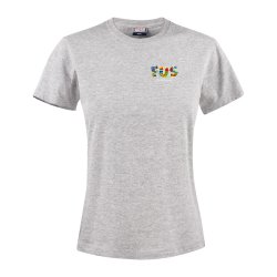 DAME T-SHIRT LETT, GRMELERT