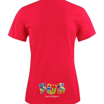 DAME T-SHIRT LETT, RD