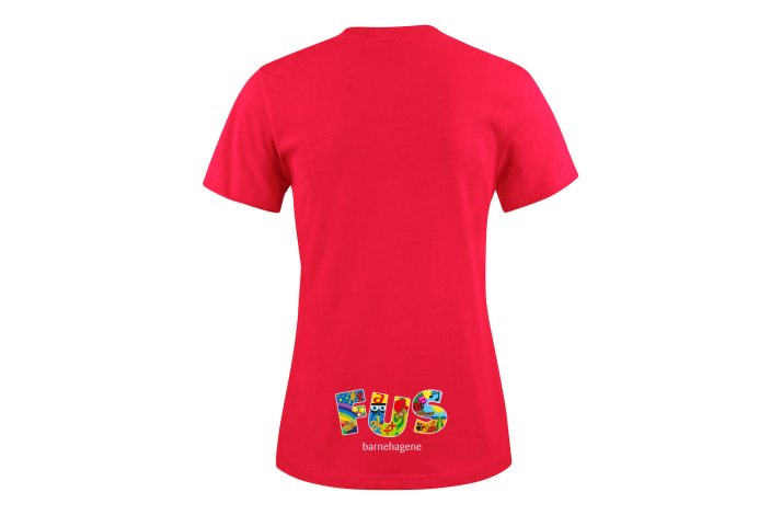 DAME T-SHIRT LETT, RD