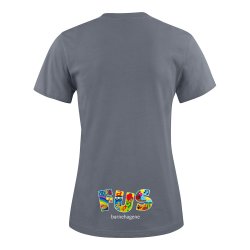 DAME T-SHIRT LETT, STLGR