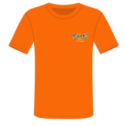 T-SHIRT, ORANGE