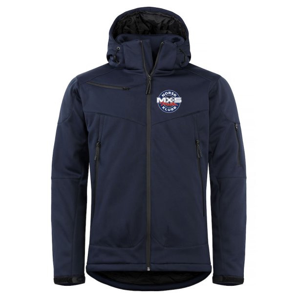 MX-5 GRAYLAND SOFTSHELL JAKKE, MARINEBL 2XL