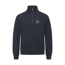 Samspill og Glede College halfzip genser, Unisex
