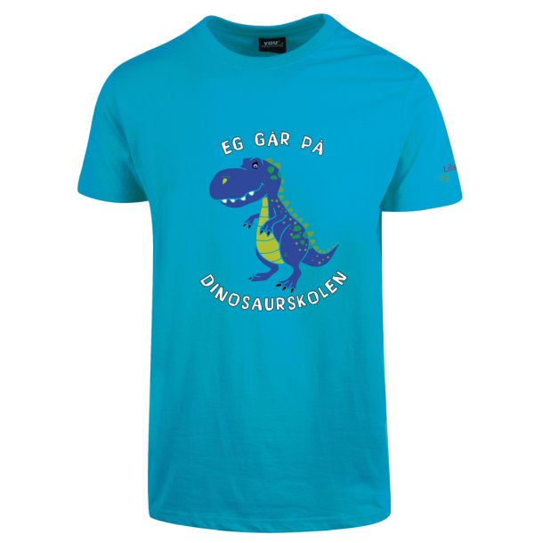 DINOSAURSKOLEN T-SKJORTE, TURKIS