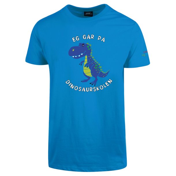 DINOSAURSKOLEN T-SKJORTE VOKSEN, BRILLIANTBL