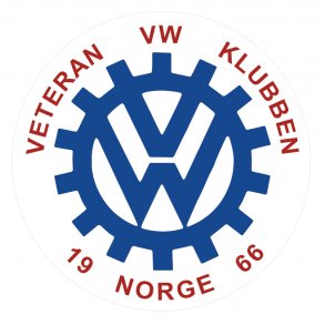 8 cm VVW Klistremerke, transparent bakgrunn