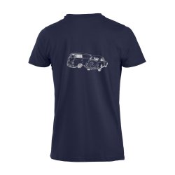 VVW T-skjorte herre, Marinebl